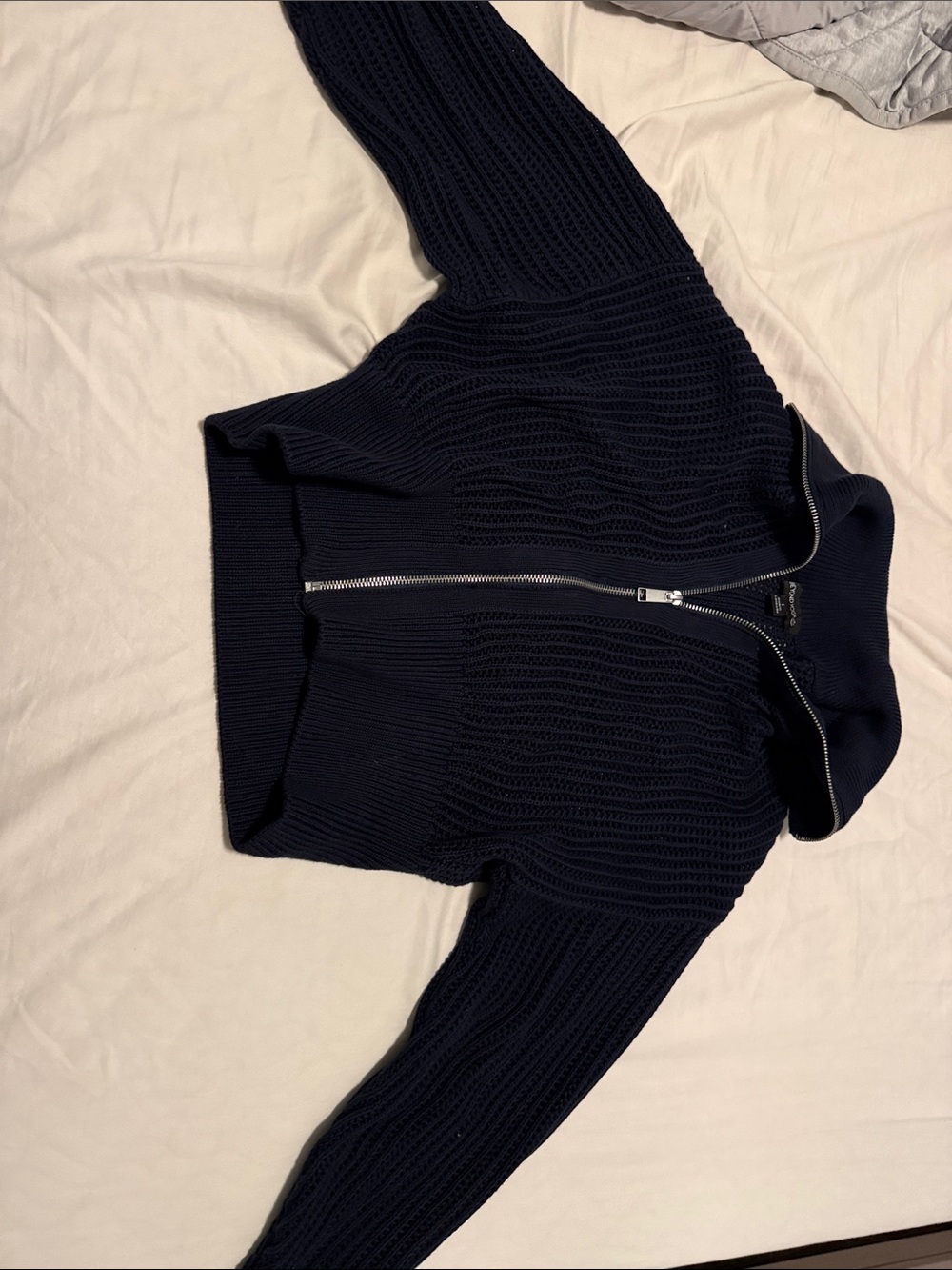 Beyond yoga sweater zip up jacket preppy - Picture 3 of 4